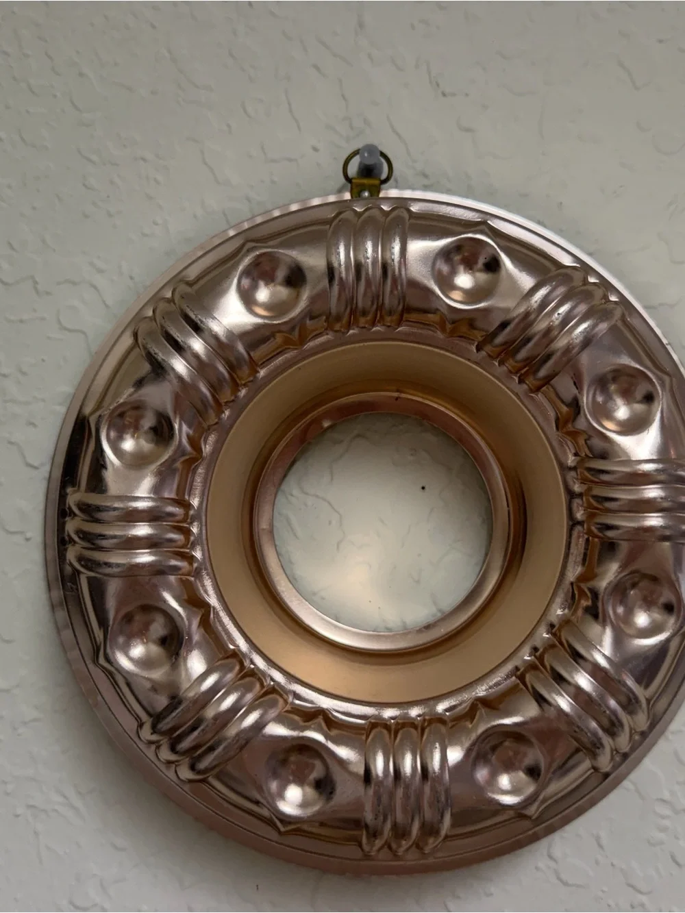 Vintage Copper Jello & Cake Mold Set | Fish & Fluted Ring Wall Decor (Set of 2)